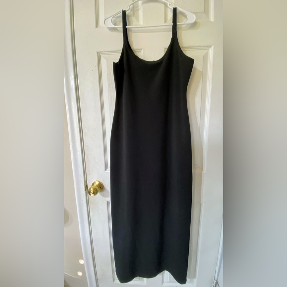 All That Jazz Black Knit Maxi Sleeveless Dress Size Medium like new -Final offer